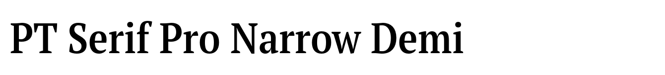 PT Serif Pro Narrow Demi